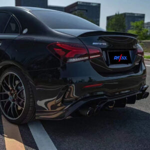 BENZ AMG A35/A35L Dry carbon fiber rear lip without lights