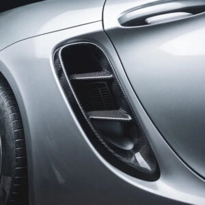 PORSCHE 718 Boxster/GT4RS Dry Carbon Fiber Front Air Vent Trims